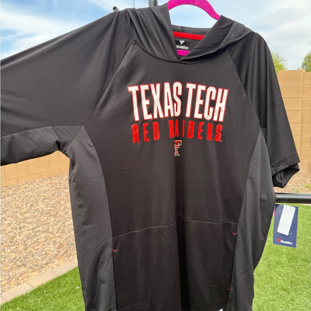 FANATICS Texas Tech Red Raiders Black Hoodie NWT